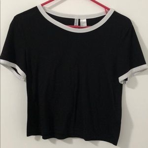 Black & White Ringer Tee